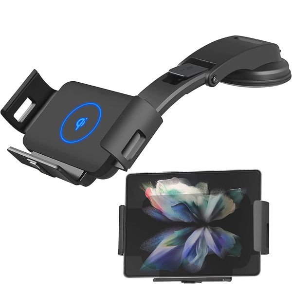 10W Car Wireless Charger FOD Sensor Aluminum alloy For Samsung Galaxy Z Fold 2