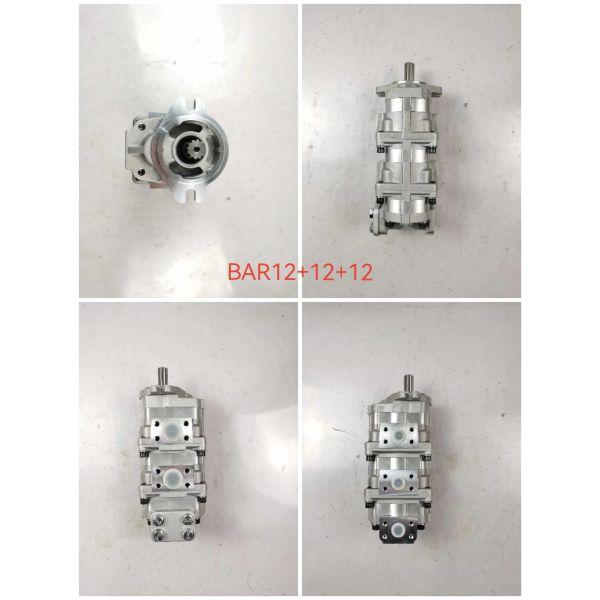 Hydraulic Gear Pump BAR12+12+12 High Quality for Komatsur Construction Machinery Factory Supply Hydraulic Spare Parts