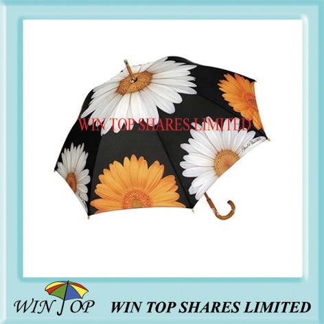 Quality 23" Auto Promotion Wooden Umbrella(WT5078) for sale