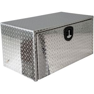 Diamond Pedal Aluminum Storage Cabinet Silver Aluminum Truck Box
