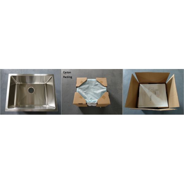 20 Inch Stainless Steel Vessel Sinks , Bathroom Sink Vanity Unit With Pop - Up Drain