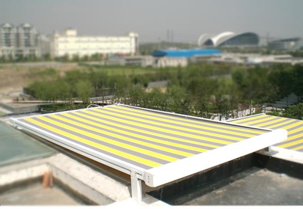 Polyester Acrylic Retractable Roof Awning Electrict Conservatory Awning