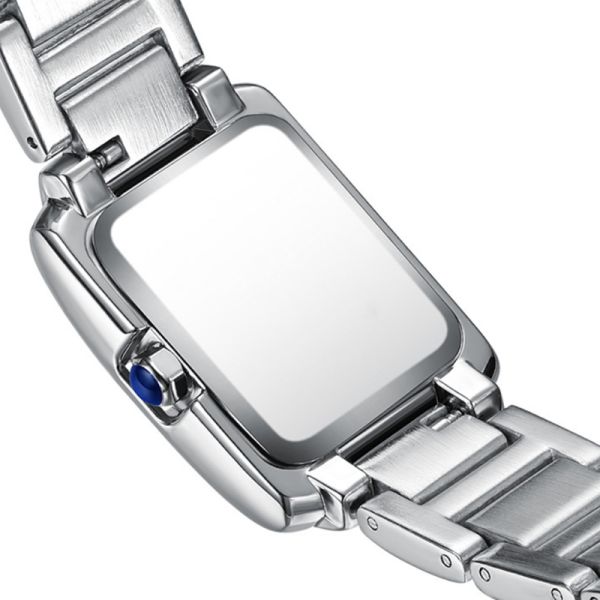Wearresistant Womens Quartz Watches , Square Quartz Watch 10mm Thickness