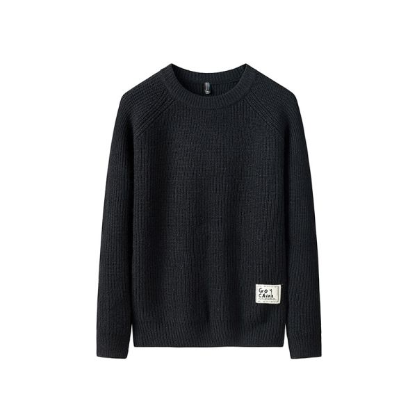 Autumn Winter Round Neck Casual Men'S Sweater S-4XL 100% cotton material