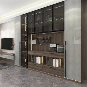 Custom 60 Inch Walnut TV Unit Stand Cabinets Ready Assembled