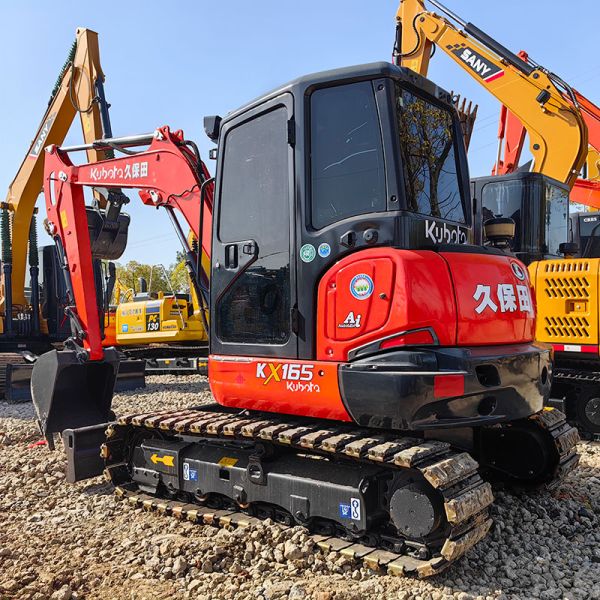 6ton Used Kubora Kx165 Digging Excavator 5540kg Small Tracked Kubota