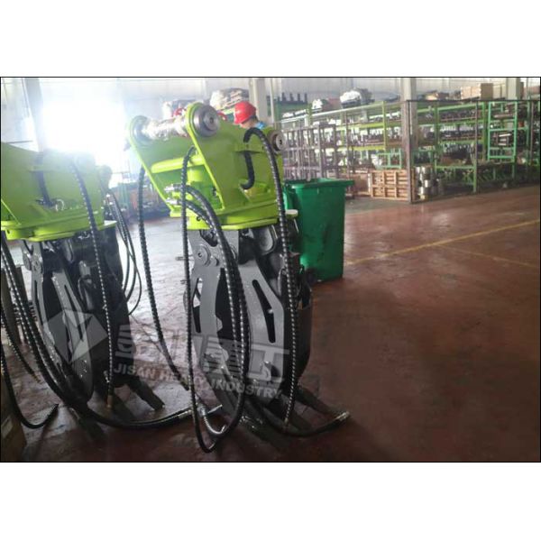 5 Tooth Excavator Rock Grab 1400mm Jaw Opening Hydraulic Power CE Certified