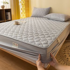 Waterproof Soft Zipper Mattress Cover Quilted Jacquard Water Proof Mattress