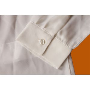Casual White Princess Collar Shirt 100% Polyester With Cute Bandage