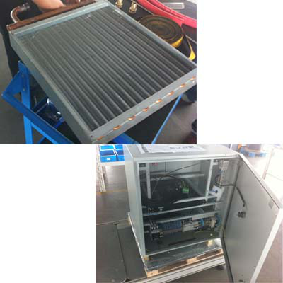 Island Freezer Air Cooled Evaporator Coils Hydrophilic