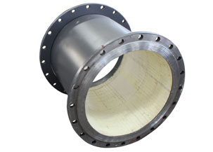 ASTM A106 Alumina CE API Ceramic Lined Elbow Pipe