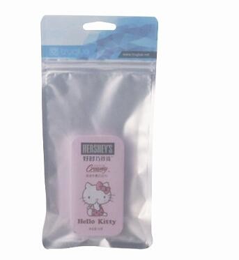 OPP zipper bag / clear printed plastic k bag resealable phone case packaging