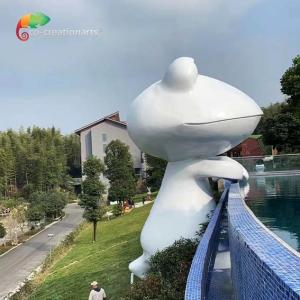 Cheap Theme Water Park Fiberglass Animatronic Frog Statue weather resistance wholesale