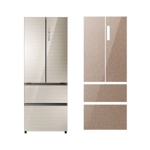 Cheap CCC Toughened Glass 4mm Custom Refrigerator Door Panels wholesale
