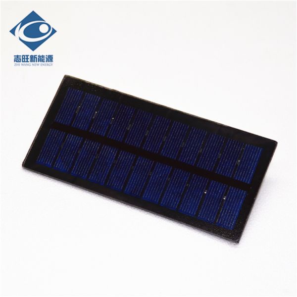 5.5V Glass Photovoltaic Solar Panel ZW-14065 Portable Solar Panel Laptop Charger 1.5W