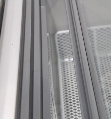 Double Door Chicken Meat Display Chiller Air Cooling