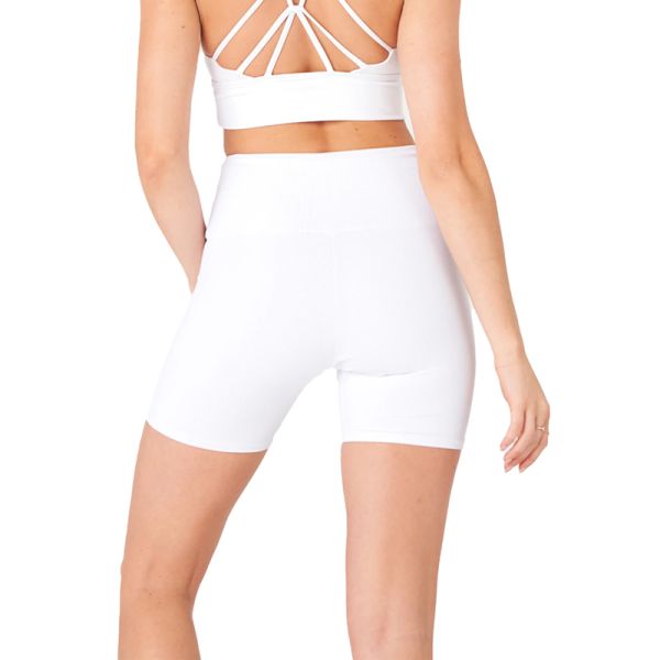 High Elastic Spandex Women's Shorts Yoga Gym Sport Short Leggings Rib Mini Biker Pants