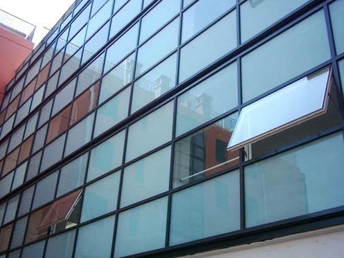 Powder Painted Aluminum Curtain Wall Profile , Aluminum Extrusion Profile