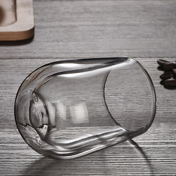 Insulated 180ml / 250ml Glass Cup , Heat Resistant Double Wall Coffee Cups