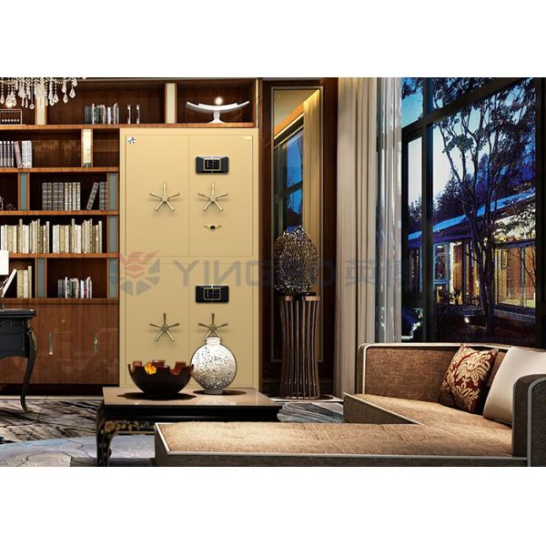 Fingerprint Lock Heavy Vault Safe Box Door For Security Four Doors