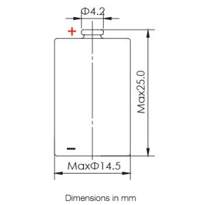 Cheap 1200mAh ER14250 Li Socl2 Non-rechargeable Battery wholesale