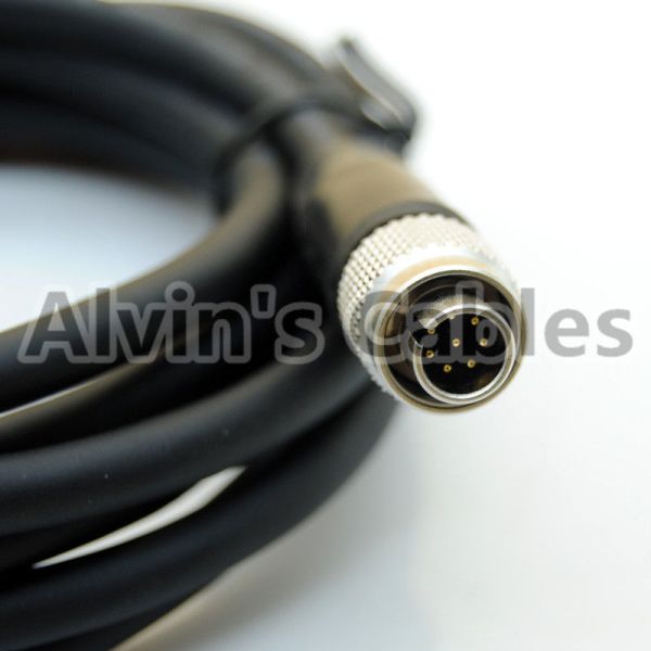 Standard RJ45 Cat6 Data M12 Cable Assembly To Hirose Original 8 Pin High Flex For Sony