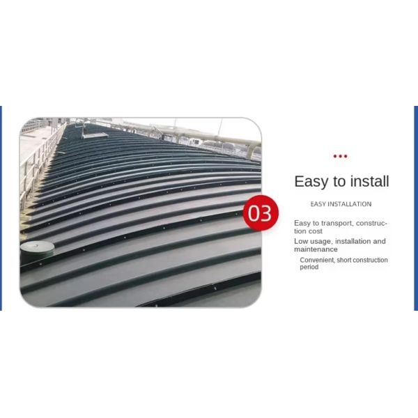 High Strength Lightweight Frp Grp Wastewater Pool Cover For Petrochemical Pollution Industry