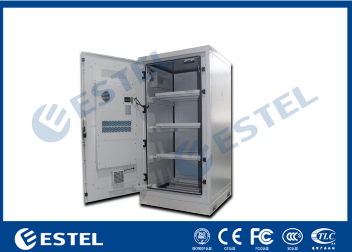 Aluminum Outdoor Battery Cabinet One Front Door For Telecom Station