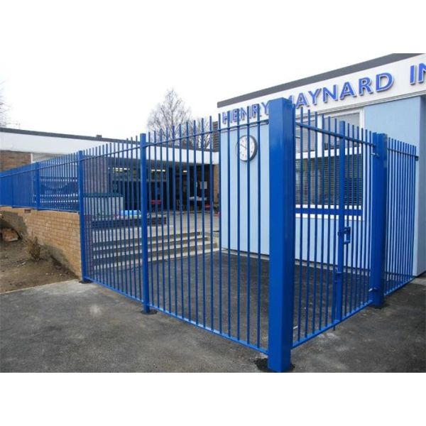 Hot Dipped Galvanized Wrought Iron Fence Gate , Wrought Iron Security Fence