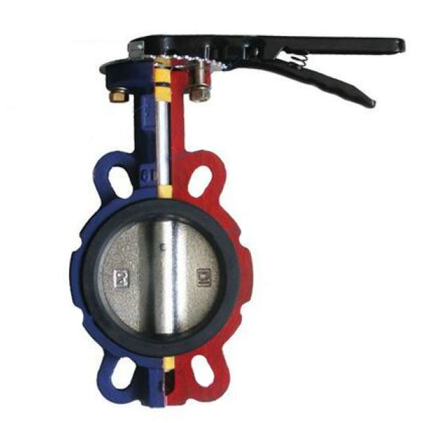 Dn150 Dn50 Dn250 Dn200 10 Inch Soft Seat Pneumatic Actuated Ductile Cast Iron Air Motorized wafer Butterfly Valves