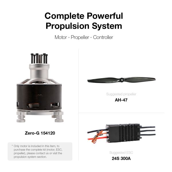 Robust 154120 Brushless Motor DC For Unmanned Aircraft 100V With Enhanced Reliability