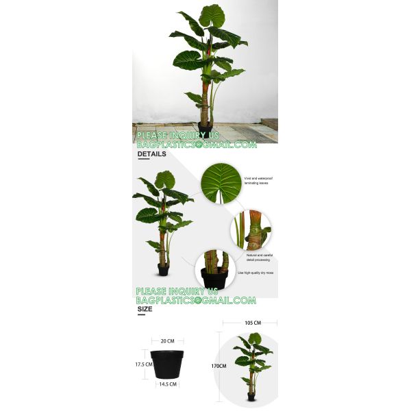 Faux Plant Artificial Plant Split-Leaf Philodendron, Monstera Deliciosa, Fake Indoor Plant, Excellent Gift