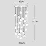 G9 Petal Pendant Ceiling Light Multi Size Ceramic Flower Pendant Light 85V To 265V