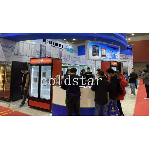 Supermarket Upright freezer Showcase Glass Door Cooler Manufacturer