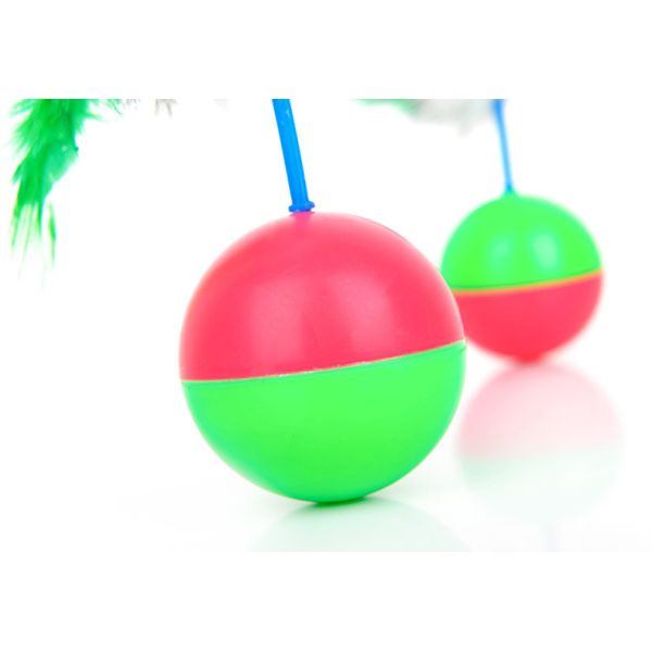 Tumbler Shape Interactive Cat Ball , Cat Toy Moving Ball Funny Weight 50g