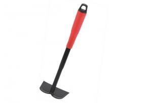 China Floral garden hoe pickaxe digging tools flowers red Plastic handle steel block flowers on sale
