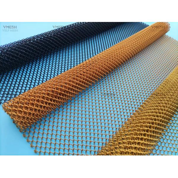 Metal Drapery Chain Mail Mesh Curtain Metal Coil Drapery Metal Mesh Curtain Mesh for Space Partition&Room Divider