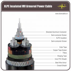 China XLPE Insulated Armoured Electrical Cable , Galvanized Steel Wire Armoured Cable on sale