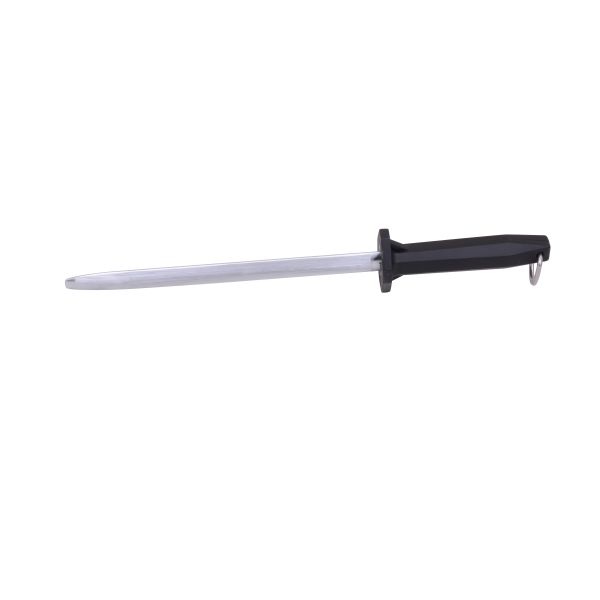Eco - Friendly Butcher Diamond Steel Sharpening Rod With Carbon Steel Material