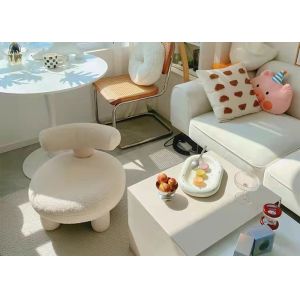 China Balcony Modern Fabric Dining Chairs Wool Living Room Single Sofa on sale