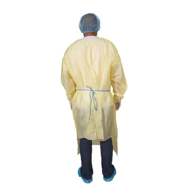 SMMS Disposable Isolation Gown For Medical Short Front Long Back Thumb Loop