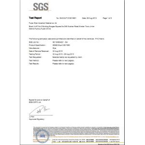 Guangzhou Green Sport Goods Co Ltd Certifications