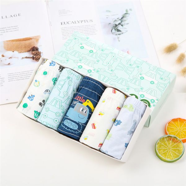 XL 3XL Cartoon Boxer Shorts Lounge Underwear Triangle For Boys Children