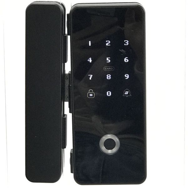 Smart Glass Door Fingerprint Lock / Apartment Electronic Door Locks