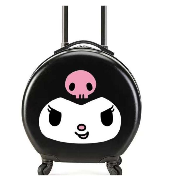 18 Inch Carry On Suitcase On Wheels Travel Rolling Luggage Kids Rounded Luggage Cabin Trolley Bag Cute Small Case