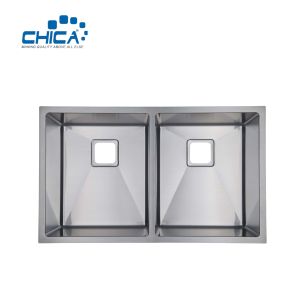 Cheap Handmade Topmount Kitchen Sinks For Hotel Double Bowl Stainless Steel kitchen Sinks For House wholesale