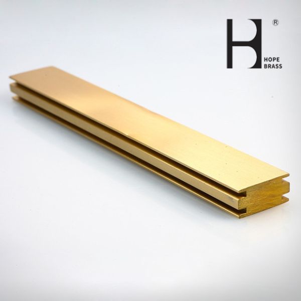 Decorative Brass Hardware Copper Alloy Extrusions Sections CuZn39Pb2 CuZn39Pb3 C3600 C3604 C38500 ODM OEM Brass Profiles