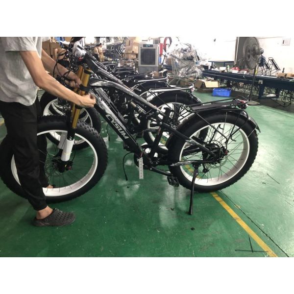 US EU STOCK Ebike Full Suspension Mountain Bike Electric 1000w 750w 50kmh CYSUM M900