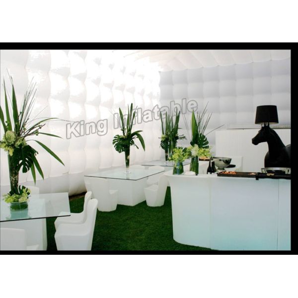 Waterproof Sewn White PVC Inflatable Event Tent Fast Inflated For Activity