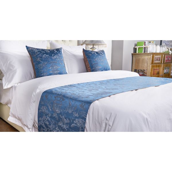 Geometric Pattern Hotel Bed Runner Bed Clothes Bed Linen Cushion For Adult